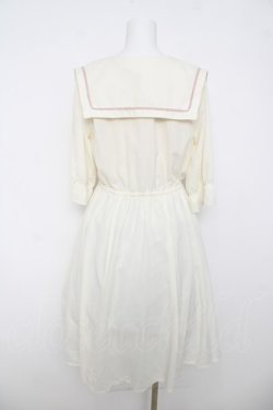 画像2: axes femme / 刺繍入セーラー襟ワンピース F 生成り Y-26-03-18-123-AX-OP-SZ-ZY