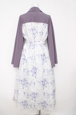 画像2: axes femme POETIQUE / グラデブーケ柄フレアソデワンピース  ラベンダー Y-26-03-18-129-AX-OP-SZ-ZY