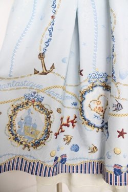 画像3: axes femme / マリン柄チュニック M サックス Y-26-03-18-132-AX-OP-SZ-ZY