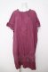 画像1: franche lippee black / 後ろリボン麻ワンピース M 紫 Y-26-03-18-139-LO-OP-SZ-ZY (1)