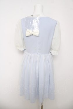 画像2: LODISPOTTO / ドットチュール切替ワンピース M サックス Y-26-03-18-142-LO-OP-SZ-ZY