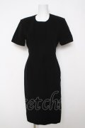 INGEBORG / ウール半袖ワンピース  黒 Y-26-03-18-143-LO-OP-SZ-ZY