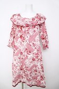 PINK HOUSE / Porcelain Flowere柄ワンピース F 赤 Y-26-03-18-144-LO-BL-SZ-ZY