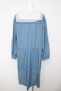 画像2: PINK HOUSE / セーラーカラーデニムワンピース F ブルー Y-26-03-18-145-LO-OP-SZ-ZY