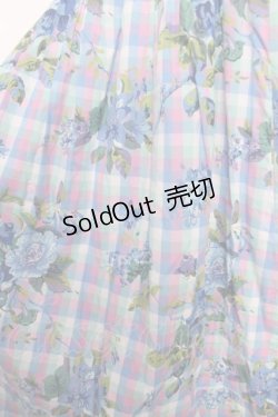 画像3: Jane Marple Dans Le Salon / ローズマドラス タブリエワンピース M ブルー Y-26-03-18-146-JM-OP-SZ-ZY