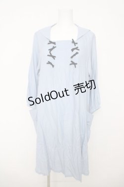 画像1: Jane Marple / Vintage Poplinワンピース M サックス Y-26-03-18-147-JM-OP-SZ-ZY