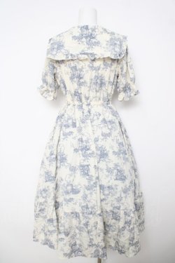 画像2: m petit by misako / トワルドジュイワンピース S 淡青 Y-26-03-18-150-LO-OP-SZ-ZY