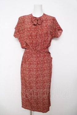 画像1: INGEBORG / ペイズリー柄ワンピース F 赤 Y-26-03-18-154-LO-OP-SZ-ZY