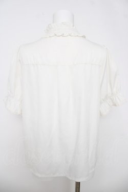 画像2: axes femme / ローズカメオ×ジャボブラウス  白 Y-26-03-18-017-AX-BL-SZ-ZY