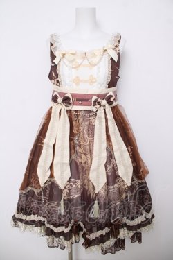 画像1: 豹了个猫 / チャイナデザインワンピースセット  茶 Y-26-03-18-161-LO-OP-SZ-ZY