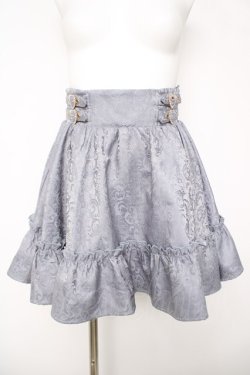 画像1: Rojita / ハートバックルベルトボリュームスカート  サックス Y-26-03-18-164-LO-SK-SZ-ZY