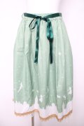 axes femme / ピーター・パン/プリントスカート F グリーン Y-26-03-18-165-AX-SK-SZ-ZY