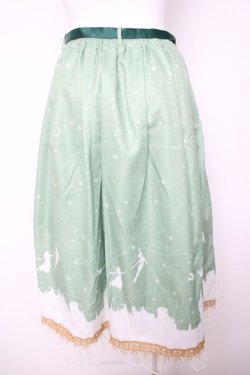 画像2: axes femme / ピーター・パン/プリントスカート F グリーン Y-26-03-18-165-AX-SK-SZ-ZY