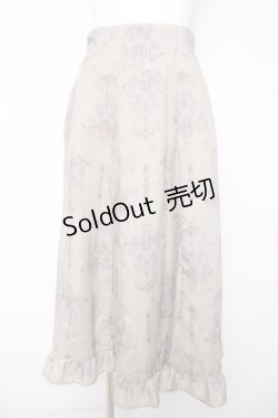 画像1: axes femme / ペイズリー柄スカート  ベージュ Y-26-03-18-167-AX-SK-SZ-ZY