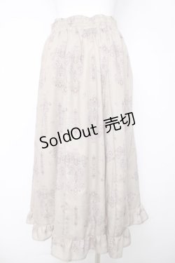 画像2: axes femme / ペイズリー柄スカート  ベージュ Y-26-03-18-167-AX-SK-SZ-ZY