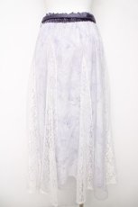 画像2: axes femme / 線画花柄レイヤードスカート  ラベンダー Y-26-03-18-169-AX-SK-SZ-ZI (2)