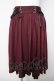 画像1: axes femme / レースアップフレアスカート  ワイン Y-26-03-18-170-AX-SK-SZ-ZY (1)