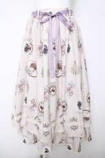 画像1: axes femme / フラワー×フルーツ柄スカート  生成り Y-26-03-18-172-AX-SK-SZ-ZY (1)