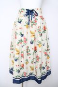 axes femme / ミックスフルーツ柄スカート M 生成り Y-26-03-18-176-AX-SK-SZ-ZY