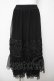 画像1: axes femme / シフォンローズチュールスカート F 黒 Y-26-03-18-179-AX-SK-SZ-ZY (1)