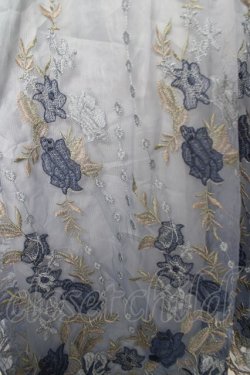 画像3: axes femme / グラデチュール刺繍スカート M サックス Y-26-03-18-183-AX-SK-SZ-ZY