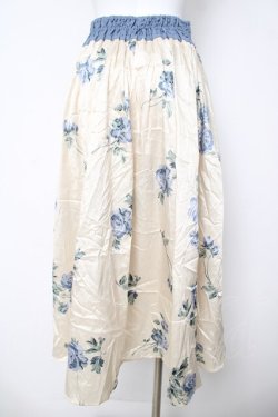 画像2: axes femme / ローズ柄ロングスカート M 生成り Y-26-03-18-186-AX-SK-SZ-ZY