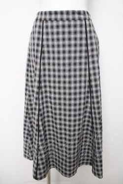 画像1: axes femme POETIQUE / チェックマーメイドスカート M 黒 Y-26-03-18-187-AX-SK-SZ-ZY