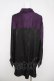 画像2: AXES-X / 配色ドルマン長袖シャツ  黒×紫 Y-26-03-18-020-LO-BL-SZ-ZY (2)