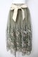 画像1: axes femme / グラデチュール刺繍スカート M グリーン Y-26-03-18-191-AX-SK-SZ-ZY (1)