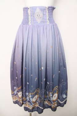 画像1: axes femme / 海グラデ柄ワンピース M ラベンダー Y-26-03-18-197-AX-OP-SZ-ZY