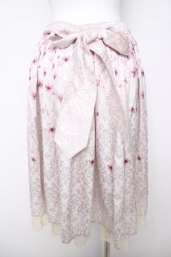 画像2: axes femme kawaii / 桜ジャガードスカート M ピンク Y-26-03-18-199-AX-SK-SZ-ZY