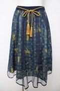 axes femme POETIQUE / Disneyアラジンスカート M 紺 Y-26-03-18-200-AX-SK-SZ-ZY