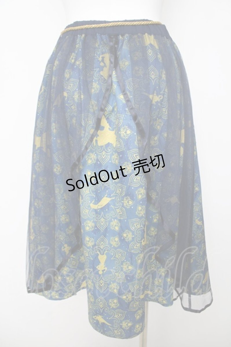 画像2: axes femme POETIQUE / Disneyアラジンスカート M 紺 Y-26-03-18-200-AX-SK-SZ-ZI (2)