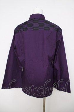 画像2: AXES-X / 矢羽根PT&桔梗刺繍シャツ  パープル Y-26-03-18-022-LO-BL-SZ-ZY