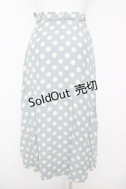 画像2: INGEBORG / ドット柄ベルト付きスカート  サックス Y-26-03-18-203-LO-SK-SZ-ZY