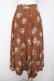 画像2: INGEBORG / ベリーブーケ柄スカート  ブラウン Y-26-03-18-205-LO-SK-SZ-ZY (2)