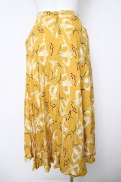 画像2: INGEBORG / 百合柄スカート  イエロー Y-26-03-18-206-LO-SK-SZ-ZY