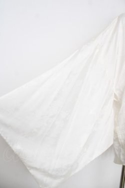 画像3: rezen / 鶴×扇子ジャガード和袖シャツ  生成り Y-26-03-18-023-LO-BL-SZ-ZY