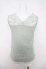 画像2: axes femme / 2WAYレースリブタンク F ミント Y-26-03-18-003-AX-TO-SZ-ZY (2)