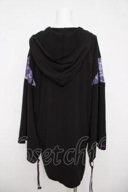 画像2: AXES-X / 光源氏フード付羽織  黒 Y-26-03-18-030-LO-TO-SZ-ZY