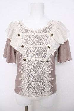 画像1: axes femme / ナポレオン風プルオーバー M モカ Y-26-03-18-031-AX-TO-SZ-ZY