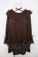 画像1: axes femme / フリルブラウス F 茶 Y-26-03-18-032-AX-BL-SZ-ZY (1)