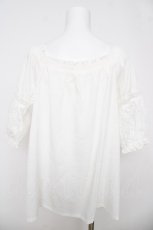 画像2: axes femme / 袖レース2WAYブラウス M 白 Y-26-03-18-033-AX-BL-SZ-ZY (2)