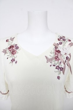 画像3: axes femme / パピヨンフルール刺繍プルオーバー M 生成り Y-26-03-18-039-AX-TO-SZ-ZY