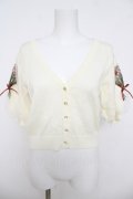 axes femme / ブーケ刺繍ショートカーデ M 生成り Y-26-03-18-040-AX-TO-SZ-ZY