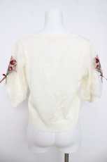 画像2: axes femme / ブーケ刺繍ショートカーデ M 生成り Y-26-03-18-040-AX-TO-SZ-ZY (2)