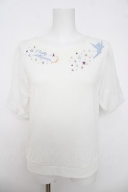 画像1: axes femme / ピーター・パン/刺繍トップス F 生成り Y-26-03-18-041-AX-TO-SZ-ZY