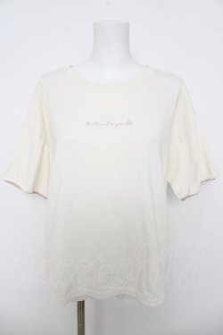 画像1: axes femme / ラメ刺繍ロゴＴシャツ  白 Y-26-03-18-042-AX-TO-SZ-ZY
