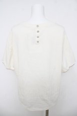 画像2: axes femme / ラメ刺繍ロゴＴシャツ  白 Y-26-03-18-042-AX-TO-SZ-ZI (2)