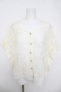 画像1: axes femme / レースポンチョ F 生成り Y-26-03-18-044-AX-TO-SZ-ZY